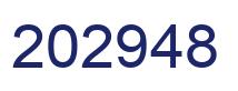 Number 202948 blue image