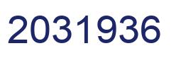 Number 2031936 blue image