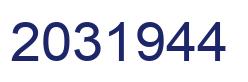 Número 2031944 imagen azul