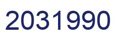 Number 2031990 blue image