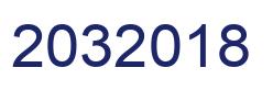 Number 2032018 blue image