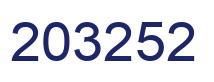 Number 203252 blue image