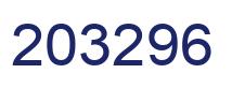 Number 203296 blue image