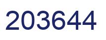 Number 203644 blue image