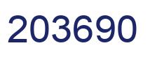 Number 203690 blue image