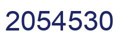 Number 2054530 blue image