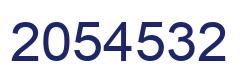 Number 2054532 blue image