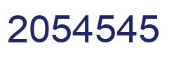 Number 2054545 blue image