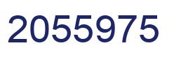 Number 2055975 blue image