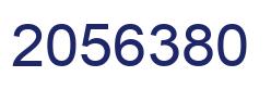Number 2056380 blue image