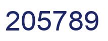Número 205789 imagen azul