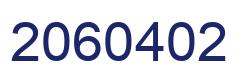 Number 2060402 blue image