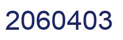 Number 2060403 blue image