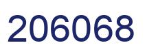 Number 206068 blue image