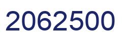 Number 2062500 blue image