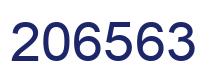Number 206563 blue image
