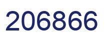 Number 206866 blue image