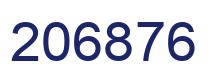 Number 206876 blue image