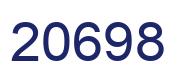 Number 20698 blue image