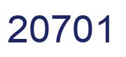 Number 20701 blue image