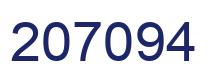 Number 207094 blue image