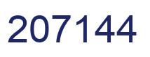 Number 207144 blue image