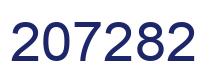 Number 207282 blue image