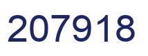 Number 207918 blue image