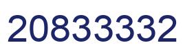 Number 20833332 blue image