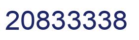 Number 20833338 blue image