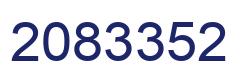 Number 2083352 blue image