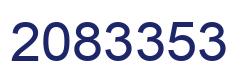 Number 2083353 blue image