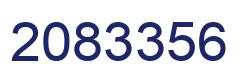 Number 2083356 blue image