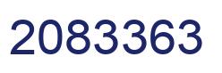 Number 2083363 blue image
