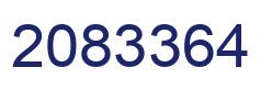 Number 2083364 blue image
