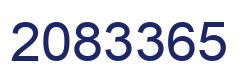 Number 2083365 blue image