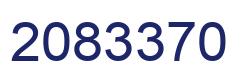 Number 2083370 blue image