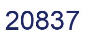 Number 20837 blue image
