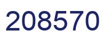 Number 208570 blue image
