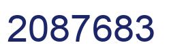Número 2087683 imagen azul