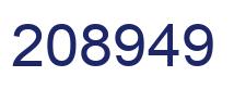 Number 208949 blue image
