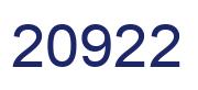 Número 20922 imagen azul