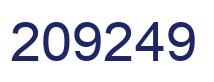Número 209249 imagen azul