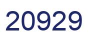 Number 20929 blue image