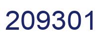 Number 209301 blue image