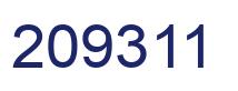 Number 209311 blue image