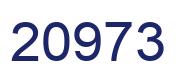 Number 20973 blue image