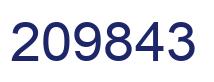 Number 209843 blue image