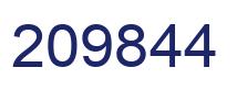Number 209844 blue image