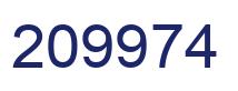 Number 209974 blue image